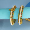 PREMIUM MOTI BANGLES RED/GREEN