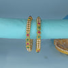 Premium Red-Green Moti Bangles