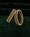 PREMIUM RED/GREEN MOTI BANGLES