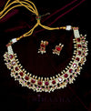 PREMIUM RED CRYSTALS CHINCHPETI NECKLACE