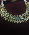 PREMIUM GREEN CRYSTALS CHINCHPETI NECKLACE