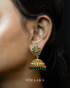 Classic Green  Jhumka Earing