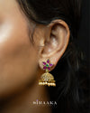 Green/Red Trendy Jhumka Earing