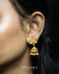 Flower Jhumka Earing