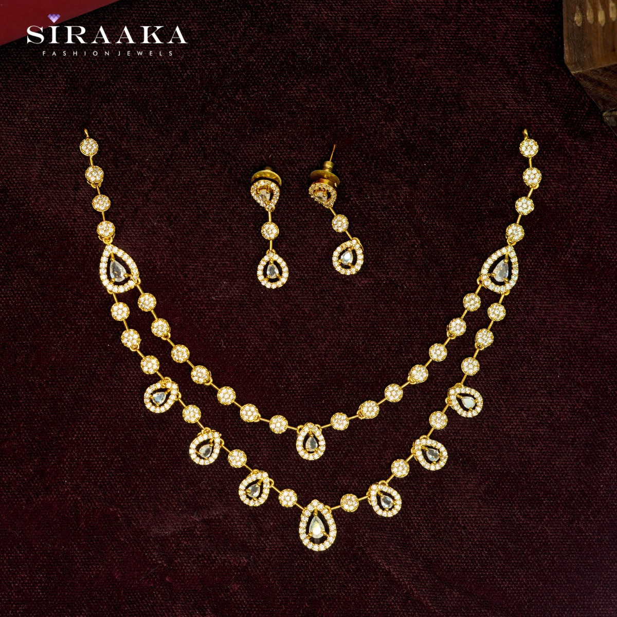AD/CZ Short Necklace