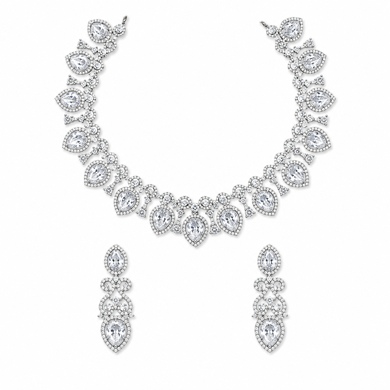 AD/CZ Short Necklace