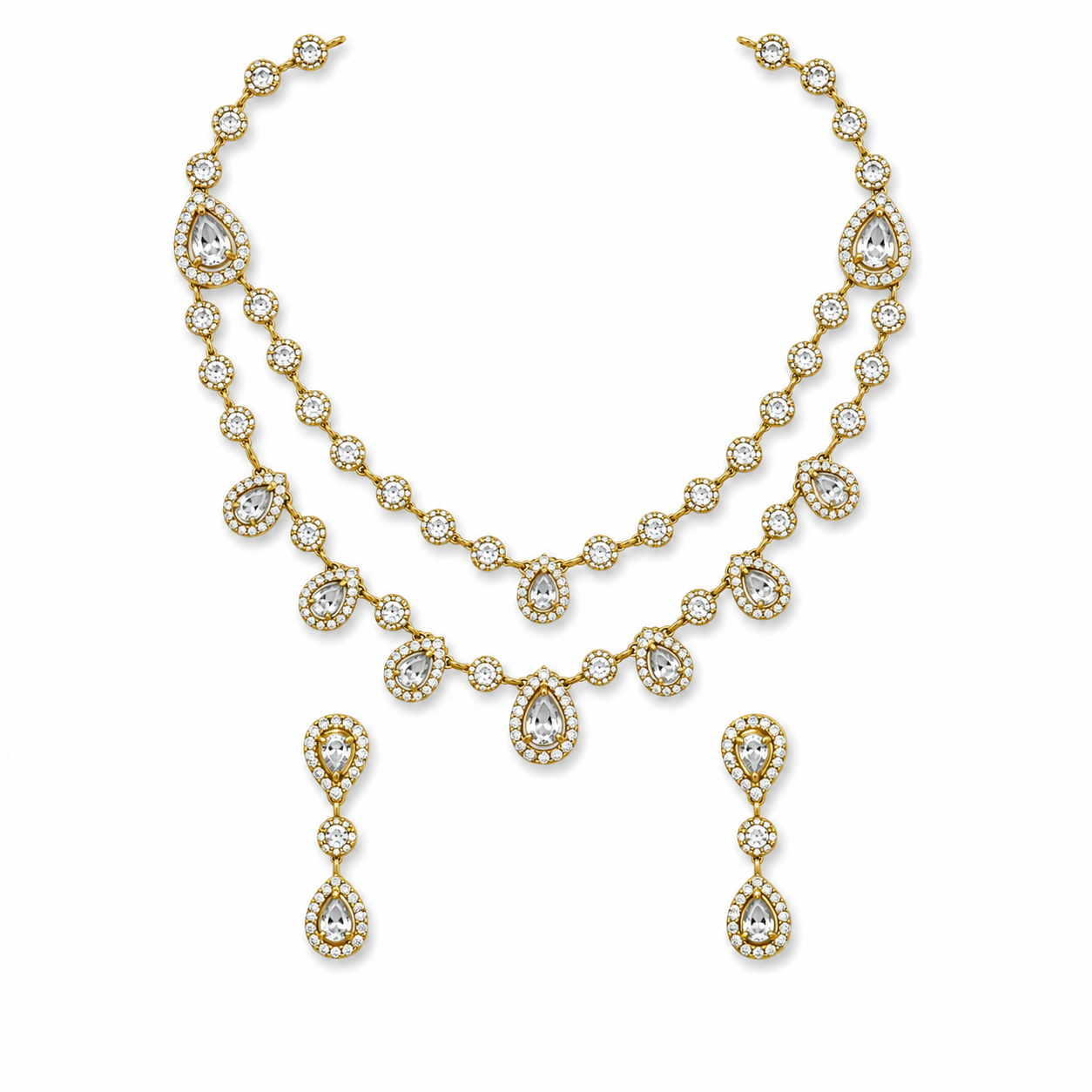 AD/CZ Short Necklace