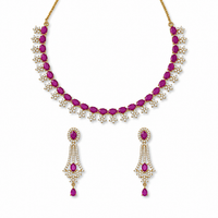 AD/CZ Short Necklace