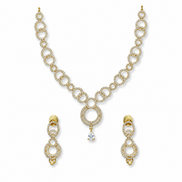 AD//CZ Short Necklace