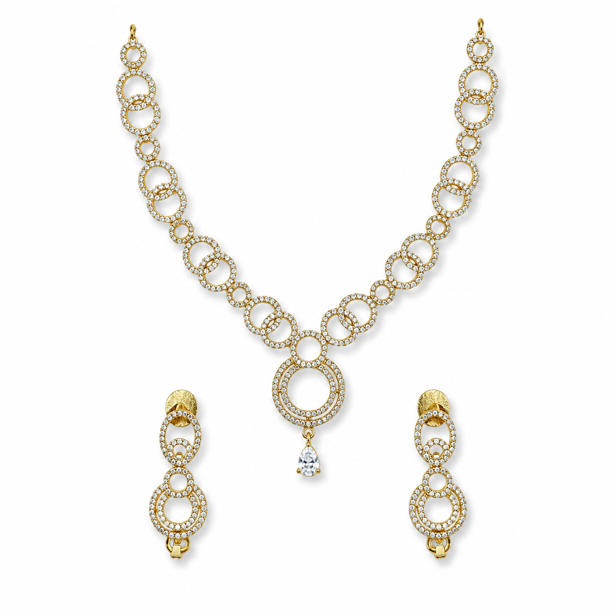 AD//CZ Short Necklace