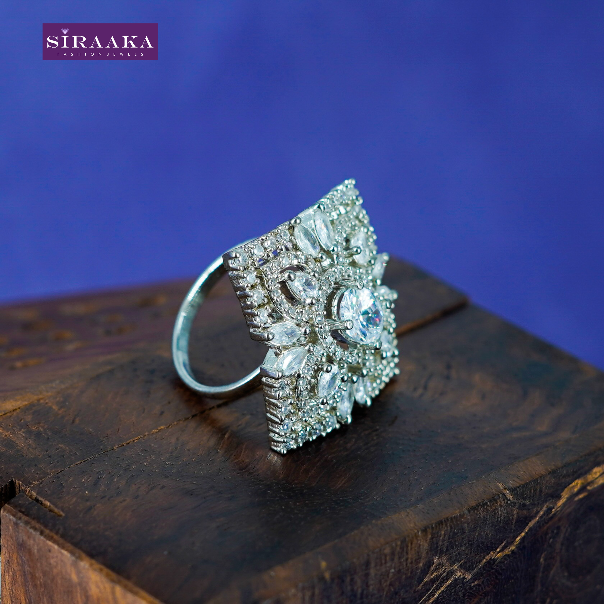 AD/CZ Finger Ring