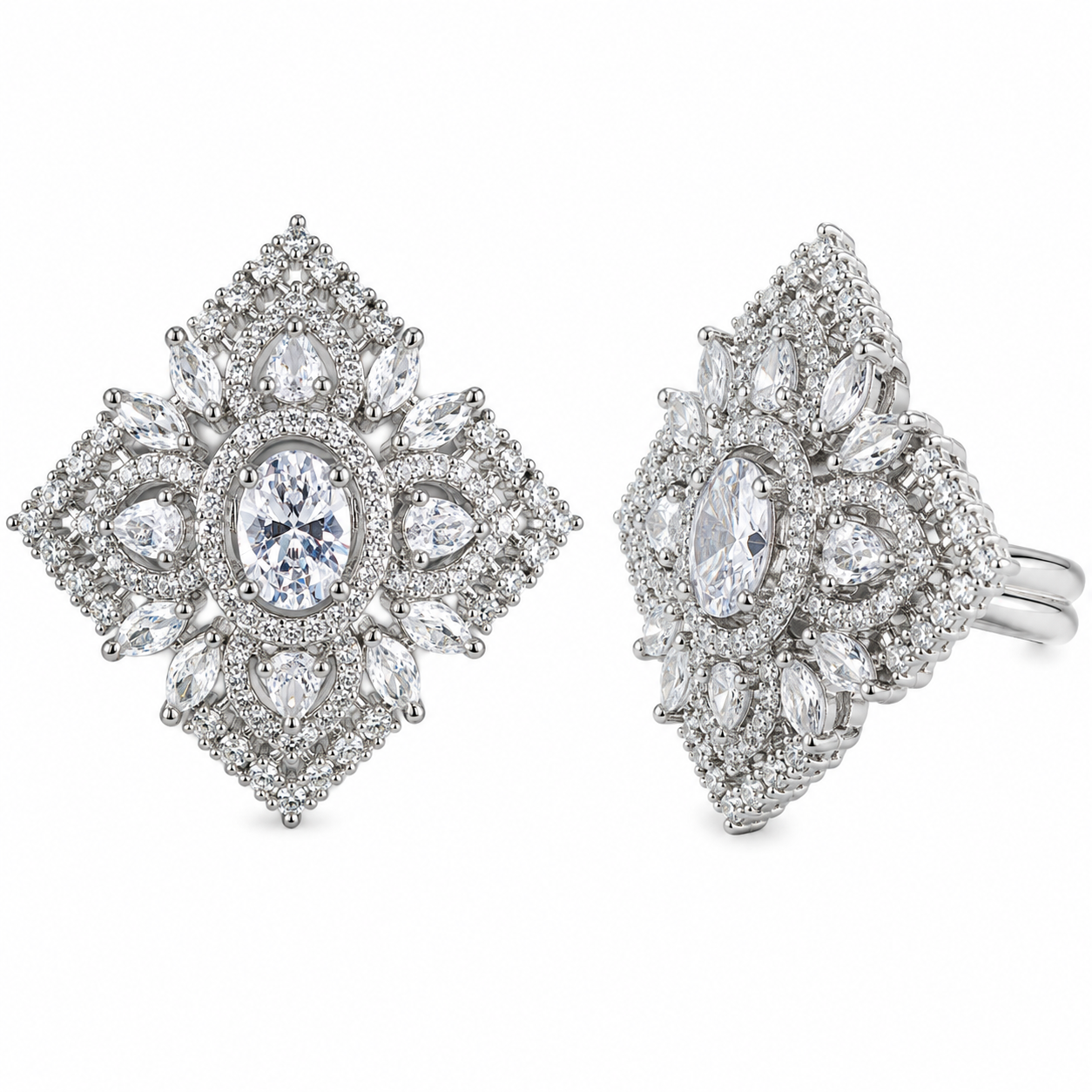 AD/CZ Finger Ring