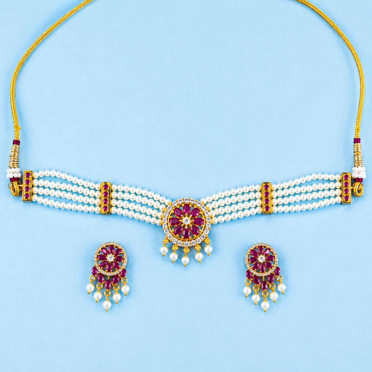 Moti Choker Necklace