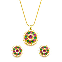 AD/CZ Pendant Set