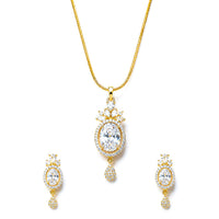 AD/CZ Pendant Set
