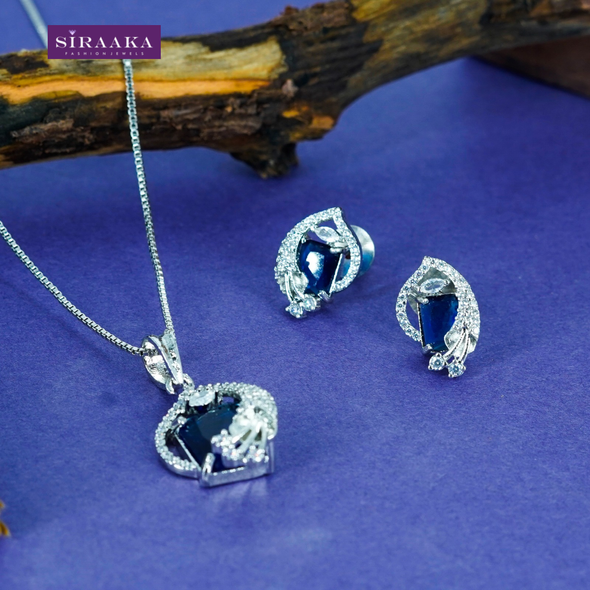 AD/CZ Pendant Set