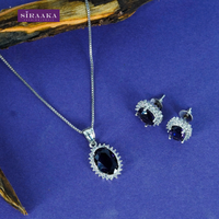 AD/CZ Pendant Set