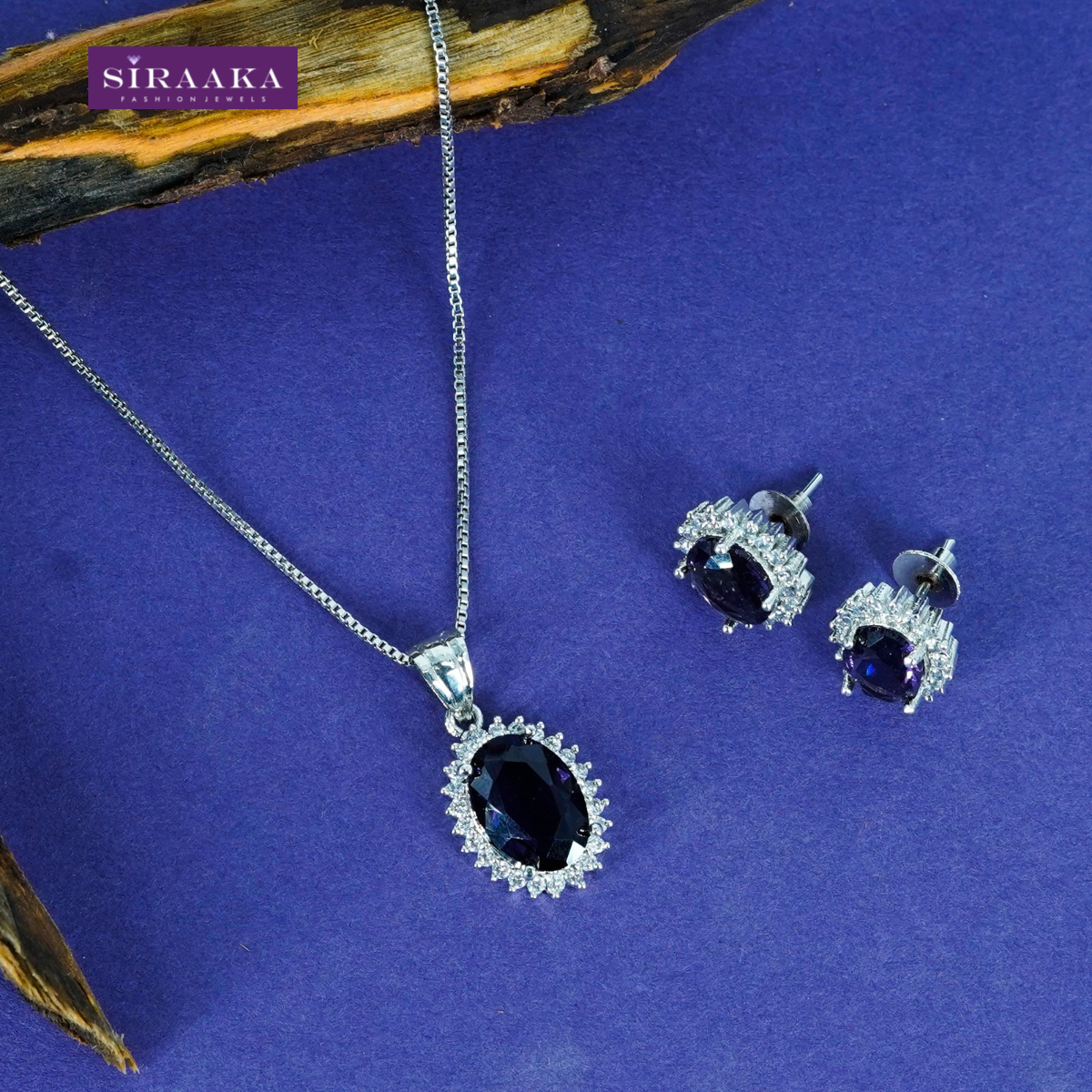 AD/CZ Pendant Set