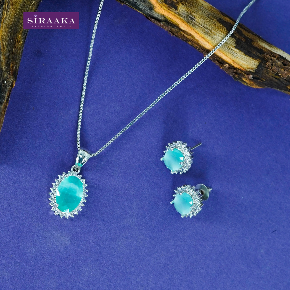 AD/CZ Pendant Set