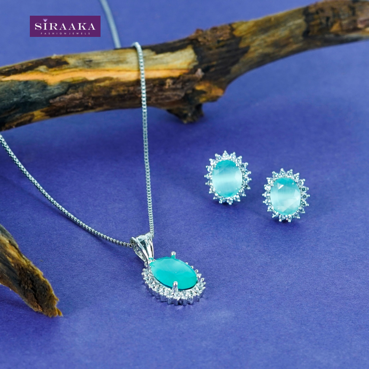 AD/CZ Pendant Set