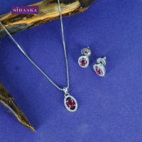 AD/CZ Pendant Set