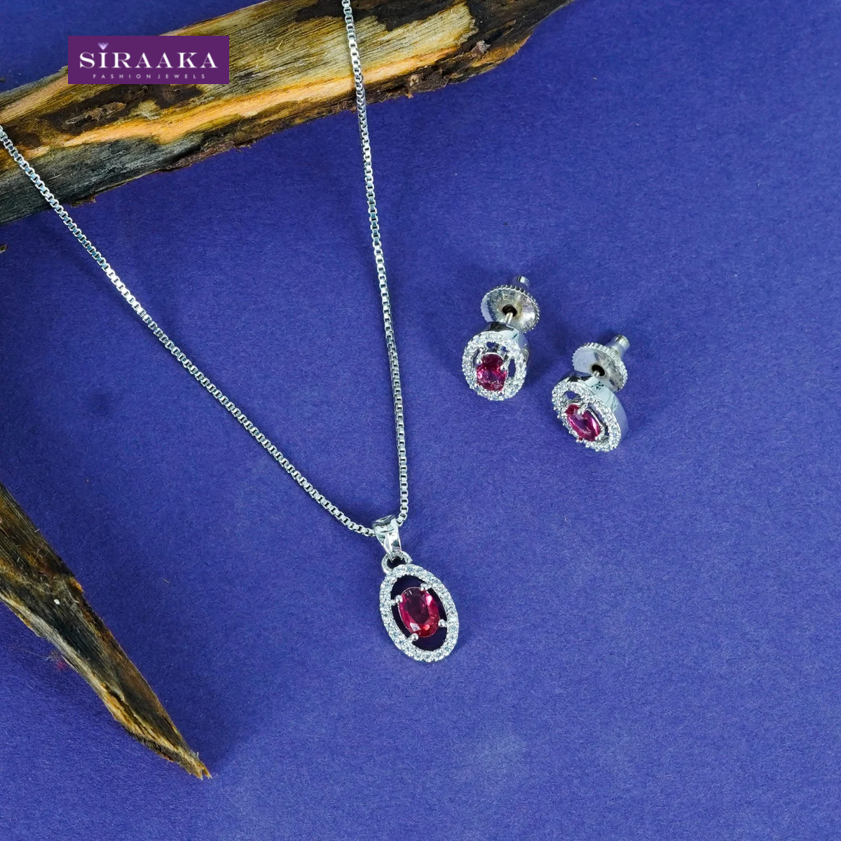 AD/CZ Pendant Set