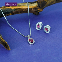 AD/CZ Pendant Set