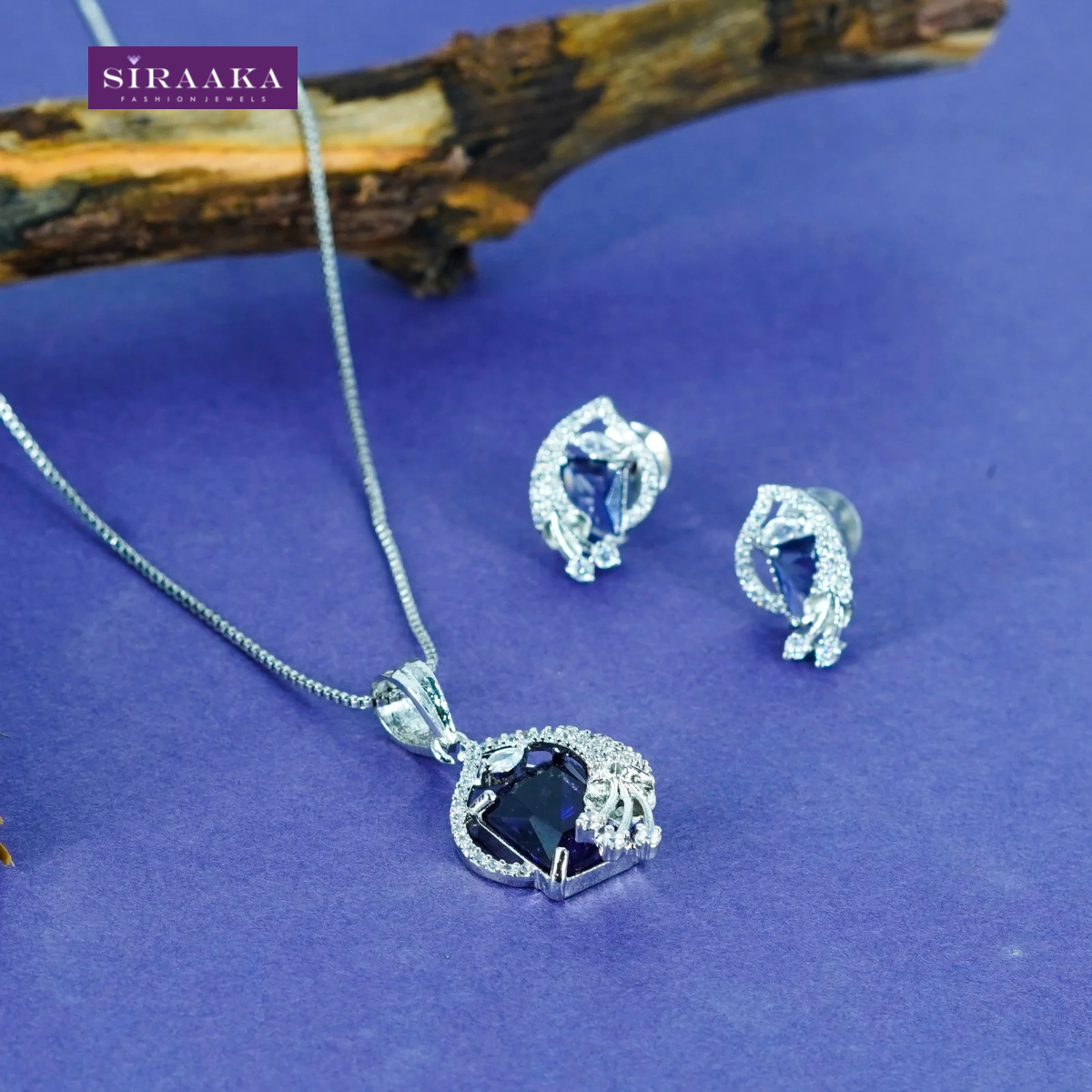 AD/CZ Pendant Set