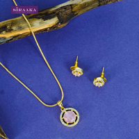 AD/CZ Pendant Set