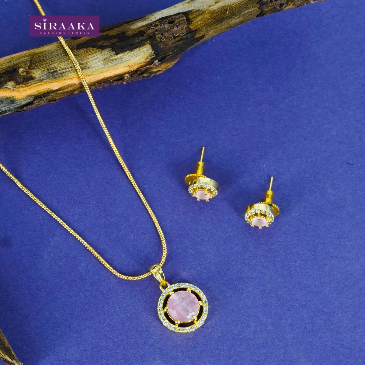 AD/CZ Pendant Set