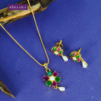 AD/CZ Pendant Set