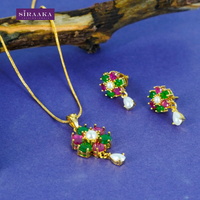 AD/CZ Pendant Set