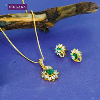 AD/CZ Pendant Set