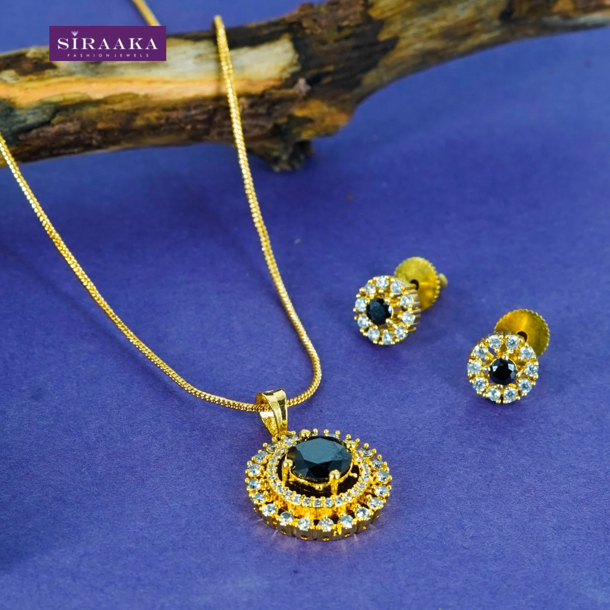 AD/CZ Pendant Set