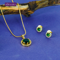 AD/CZ Pendant Set