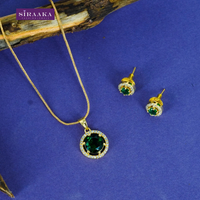AD/CZ Pendant Set