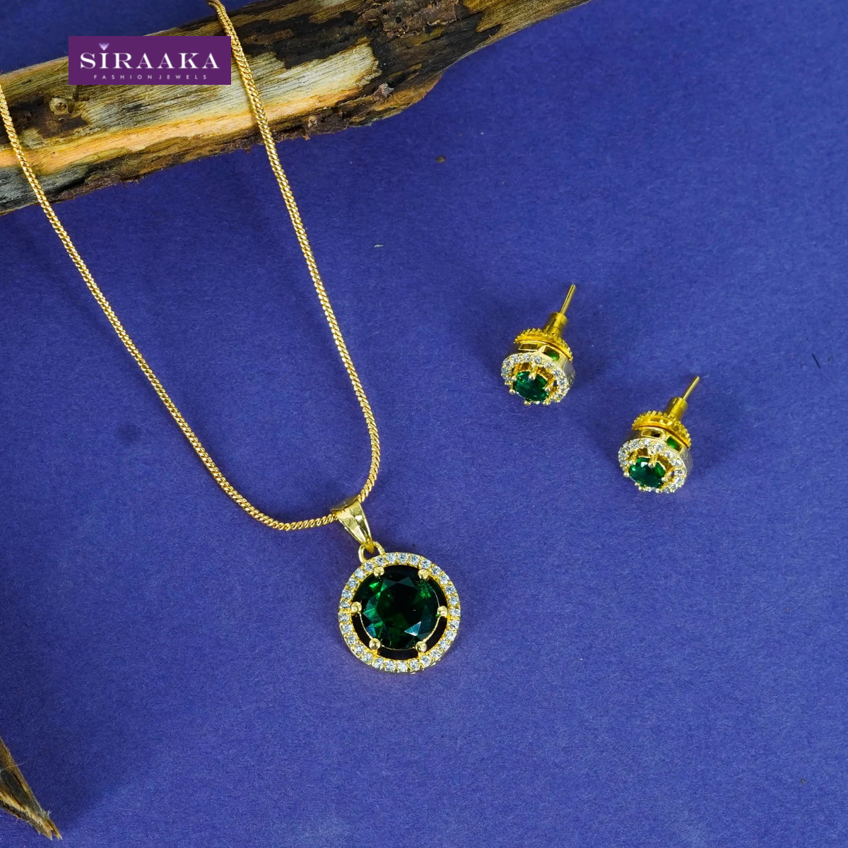 AD/CZ Pendant Set