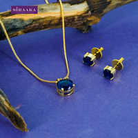 AD/CZ Pendant Set