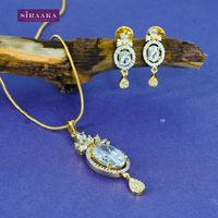 AD/CZ Pendant Set