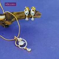AD/CZ Pendant Set