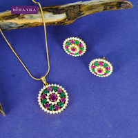 AD/CZ Pendant Set