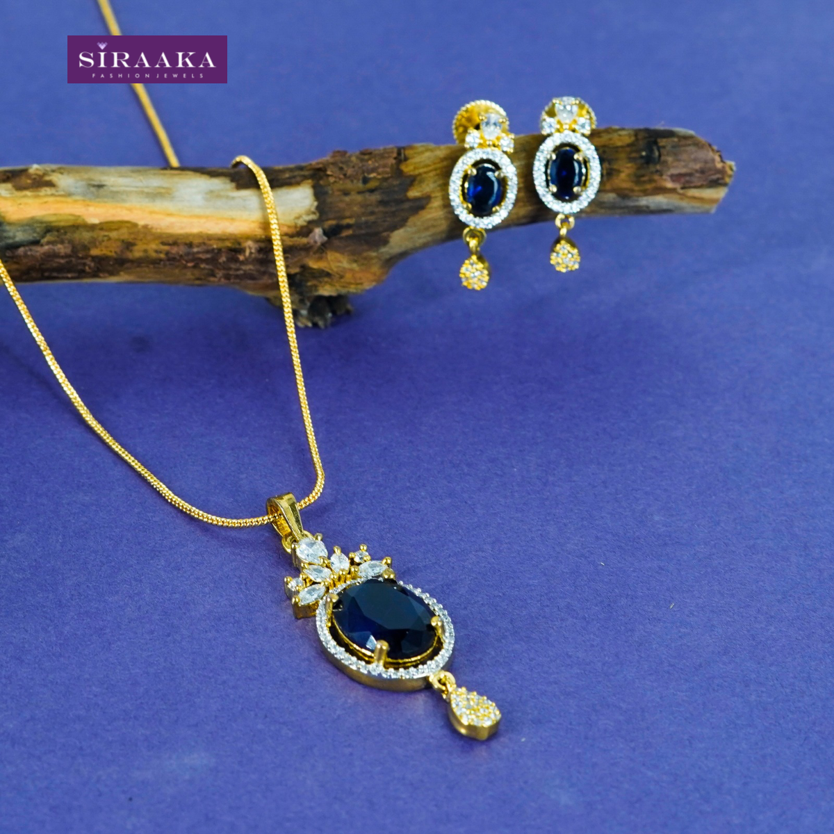AD/CZ Pendant Set