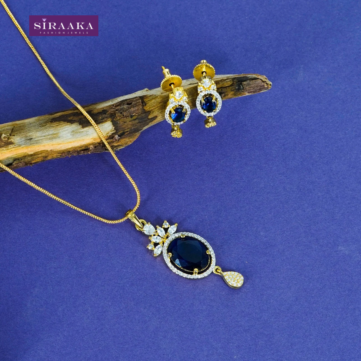 AD/CZ Pendant Set