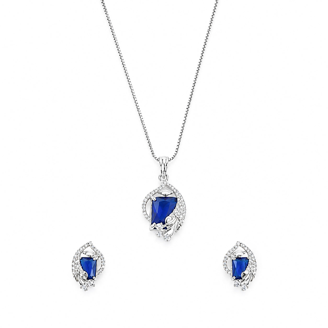 AD/CZ Pendant Set