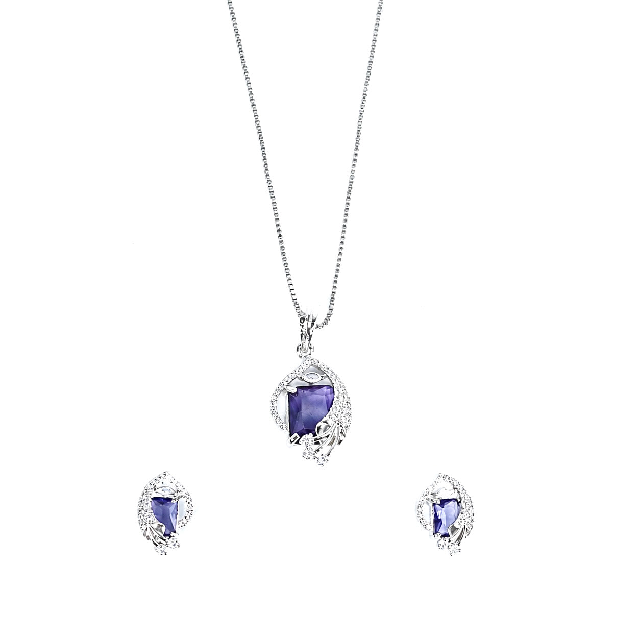 AD/CZ Pendant Set