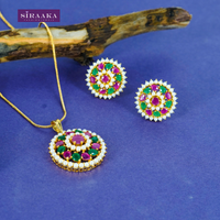 AD/CZ Pendant Set