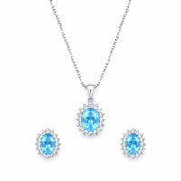 AD/CZ Pendant Set