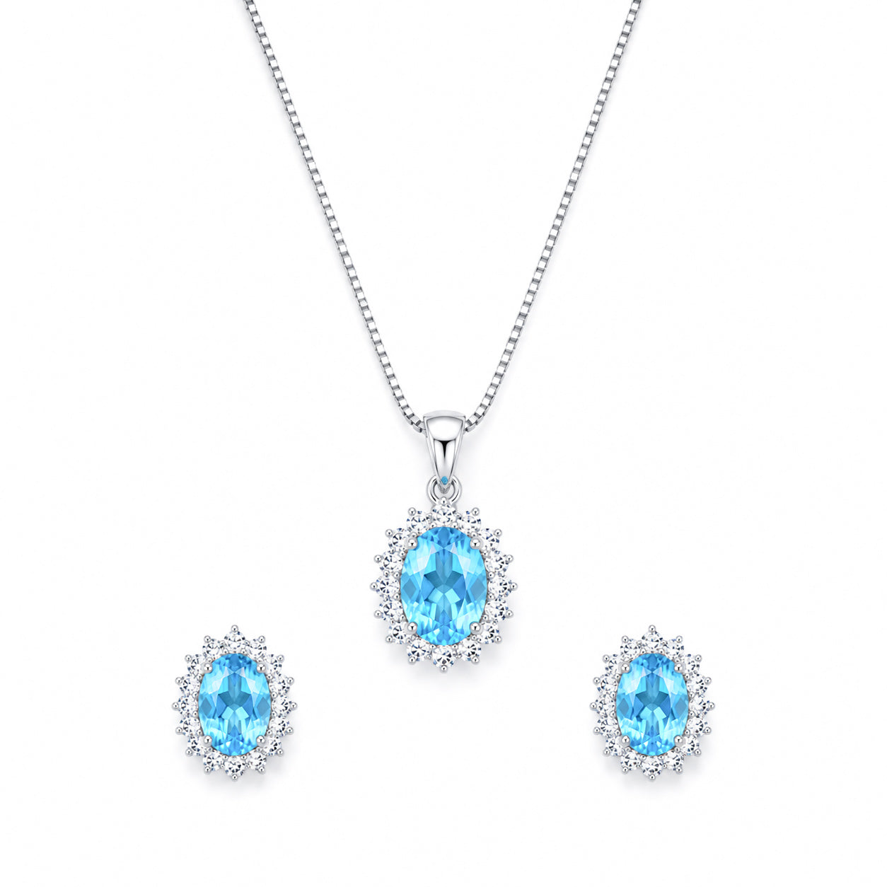 AD/CZ Pendant Set