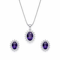 AD/CZ Pendant Set