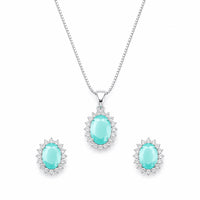 AD/CZ Pendant Set